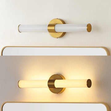 Brooks 20.13"  Industrial Mid-Century Iron Integrated LED Vanity Light - JONATHAN Y